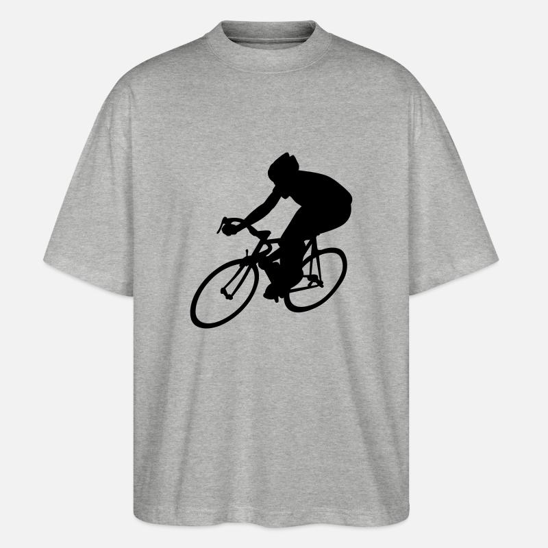 cycling - Stanley/Stella Oversized Unisex Bio T-Shirt Blaster 2.0 - Grau meliert