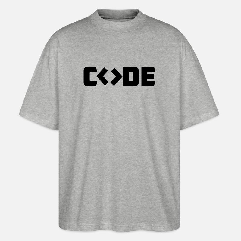 Programmer Code - Stanley/Stella Oversized Unisex Organic T-shirt Blaster 2.0 - heather grey