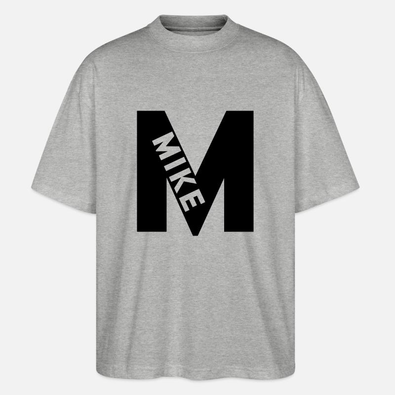 NATO M - Stanley/Stella Oversized Unisex Bio T-Shirt Blaster 2.0 - Grau meliert
