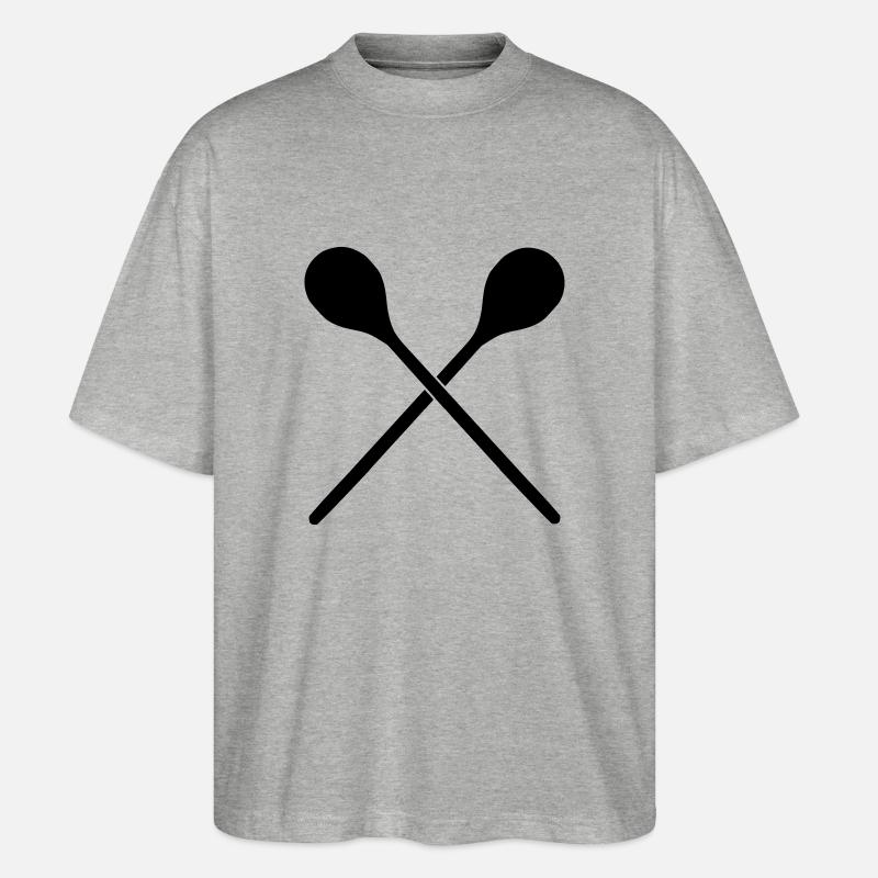 Cuillère en bois - T-shirt bio Blaster 2.0 coupe oversize Stanley/Stella Unisexe - gris chiné