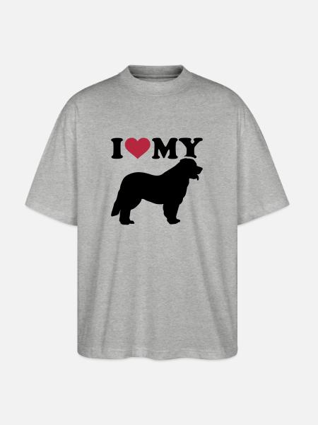 Leonberger - T-shirt bio Blaster 2.0 coupe oversize Stanley/Stella Unisexe - gris chiné