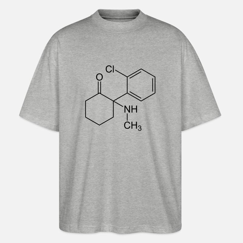 Ketamin - Stanley/Stella Oversized Unisex Bio T-Shirt Blaster 2.0 - Grau meliert