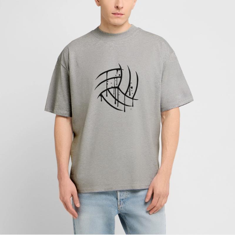 semicircle round text pattern scratch old cracks v Stanley/Stella Oversized Unisex Organic T-shirt Blaster 2.0