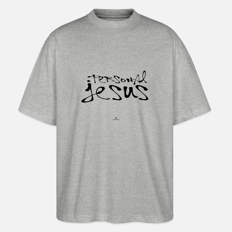 Personal Jesus - Stanley/Stella Oversized Unisex Bio T-Shirt Blaster 2.0 - Grau meliert