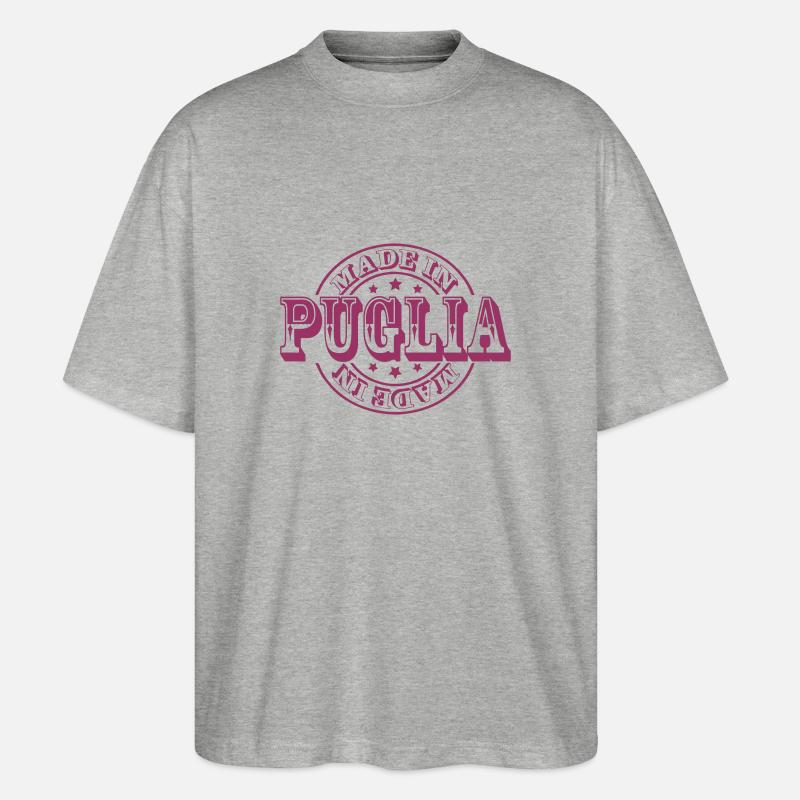 made in puglia m1k2 - Stanley/Stella Oversized Unisex Bio T-Shirt Blaster 2.0 - Grau meliert