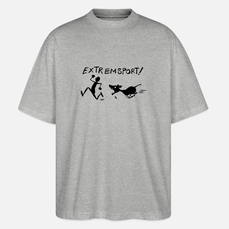 Extremsport - Stanley/Stella Oversized Unisex Bio T-Shirt Blaster 2.0 - Grau meliert