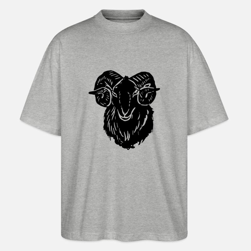 goat6 - Stanley/Stella Oversized Unisex Bio T-Shirt Blaster 2.0 - Grau meliert