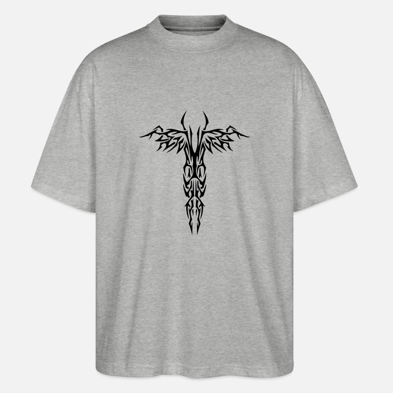 Engel - Stanley/Stella Oversized Unisex Bio T-Shirt Blaster 2.0 - Grau meliert