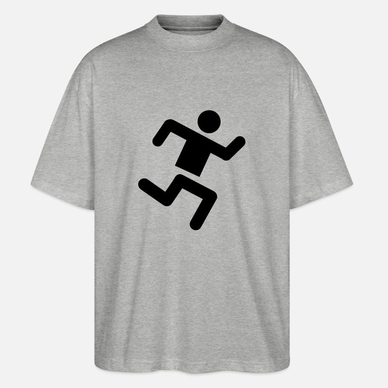 Runner - Stanley/Stella Oversized Unisex Bio T-Shirt Blaster 2.0 - Grau meliert