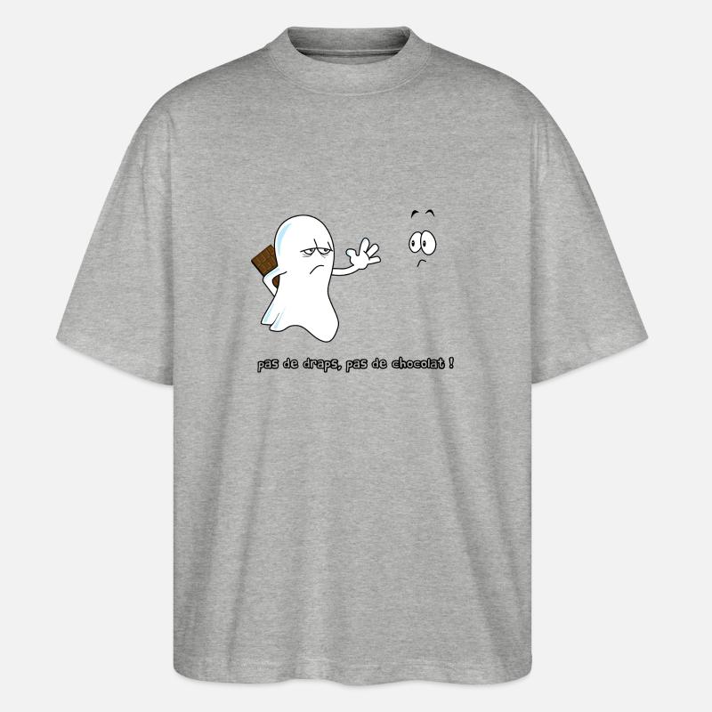 No choco - Stanley/Stella Oversized Unisex Bio T-Shirt Blaster 2.0 - Grau meliert