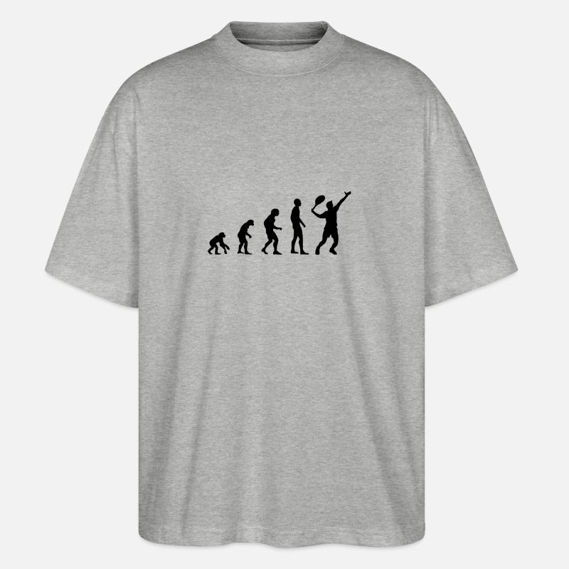 Evolution Tennis - T-shirt bio Blaster 2.0 coupe oversize Stanley/Stella Unisexe - gris chiné