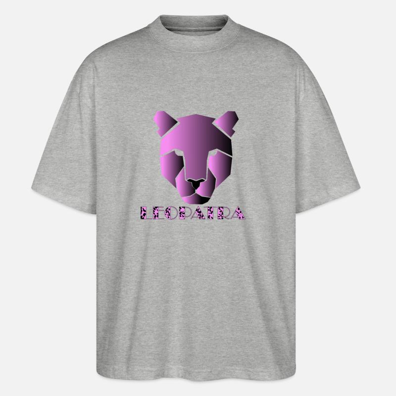 LEO - Stanley/Stella Oversized Unisex Bio T-Shirt Blaster 2.0 - Grau meliert