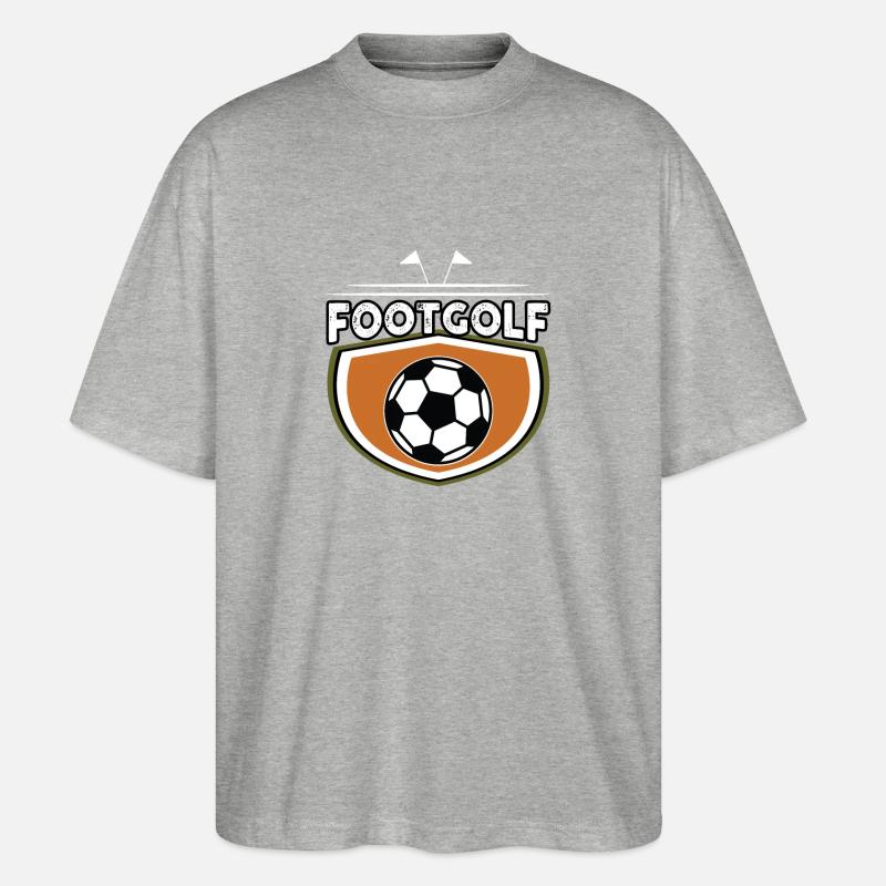 Footgolf - Stanley/Stella Oversized Unisex Bio T-Shirt Blaster 2.0 - Grau meliert
