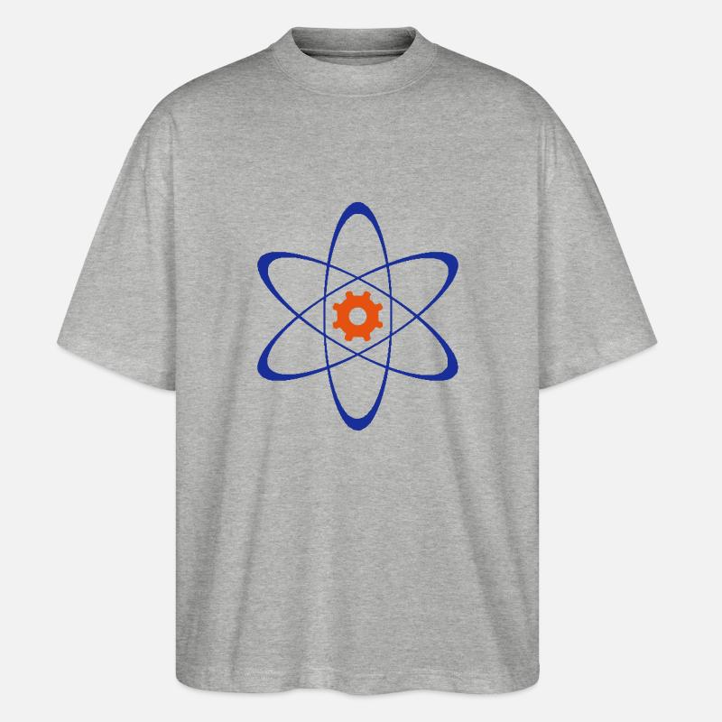 Fachschaft Physik+Technik Uni DuE - Stanley/Stella Oversized Unisex Bio T-Shirt Blaster 2.0 - Grau meliert