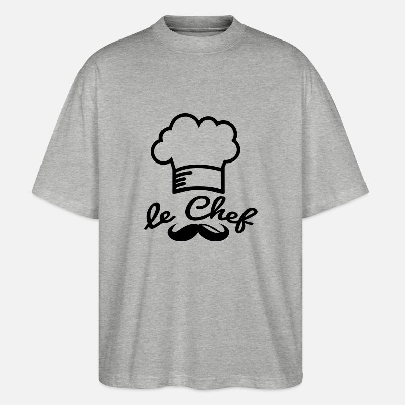 le_chef_f1 - Stanley/Stella Oversized Unisex Bio T-Shirt Blaster 2.0 - Grau meliert