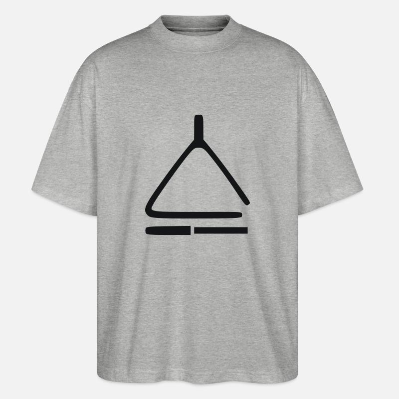 Triangle - Stanley/Stella Oversized Unisex Bio T-Shirt Blaster 2.0 - Grau meliert
