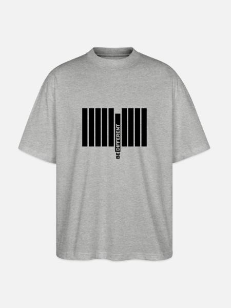 Be Different - Stanley/Stella Oversized Unisex Organic T-shirt Blaster 2.0 - heather grey