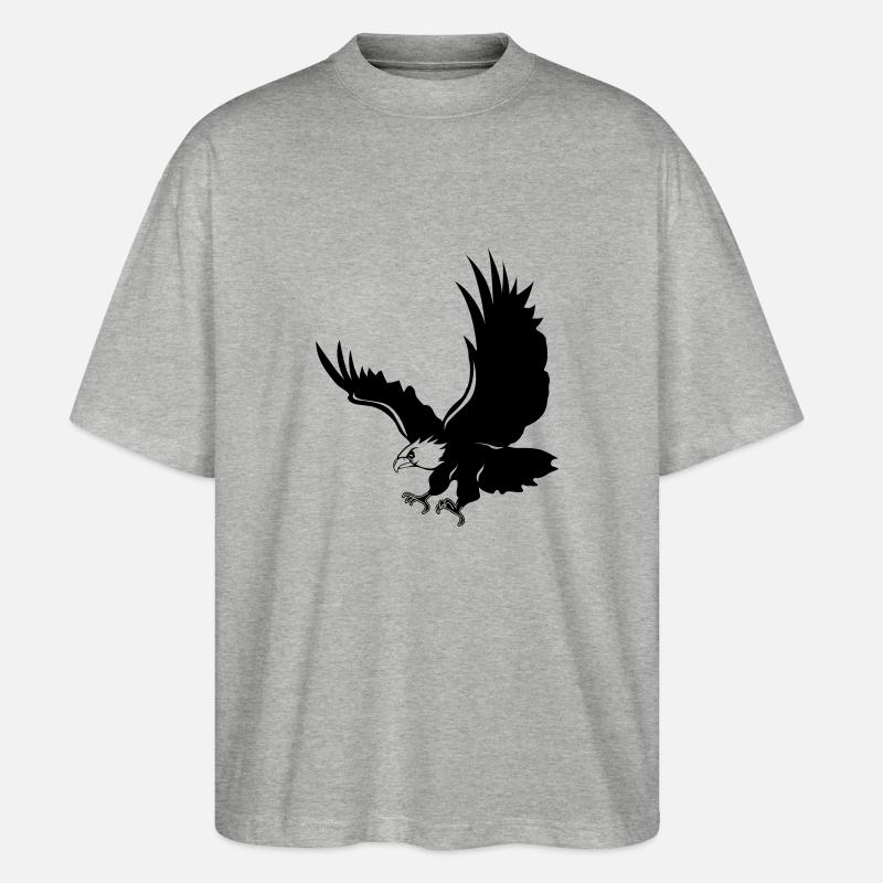 Adler de - Stanley/Stella Oversized Unisex Bio T-Shirt Blaster 2.0 - Grau meliert
