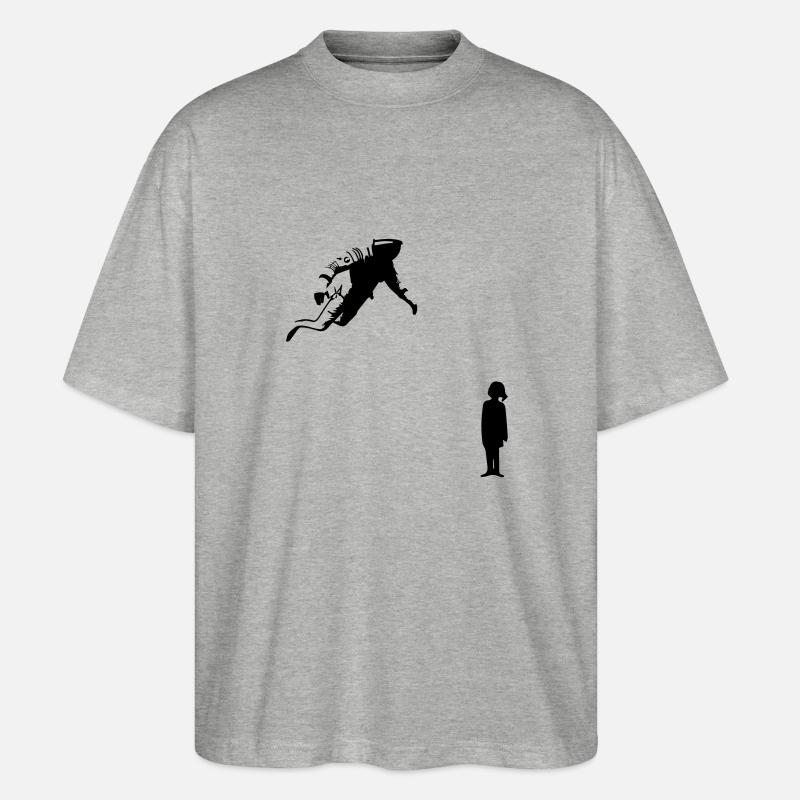 Interstellar_Murph_ - Stanley/Stella Oversized Unisex Bio T-Shirt Blaster 2.0 - Grau meliert