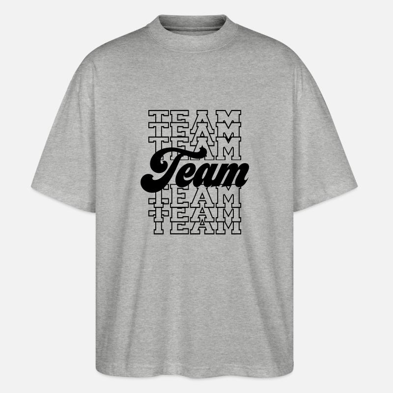 Team - Stanley/Stella Oversized Unisex Bio T-Shirt Blaster 2.0 - Grau meliert