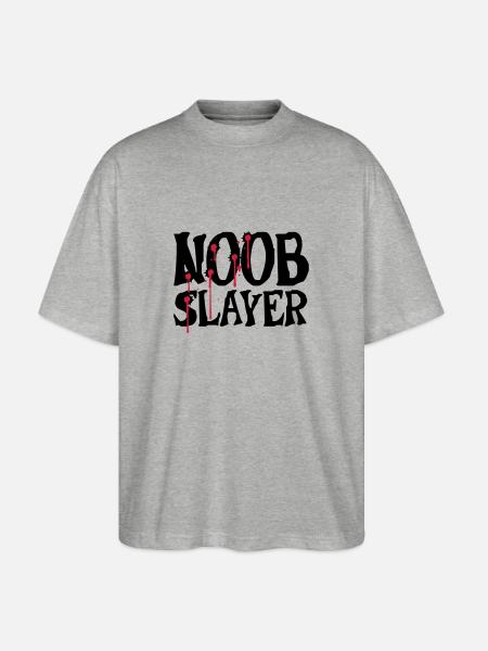 Noob Slayer Shooter - Stanley/Stella Oversized Unisex Bio T-Shirt Blaster 2.0 - Grau meliert