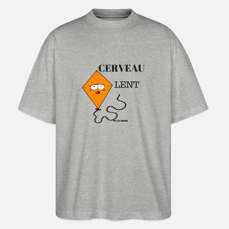 CERVEAU LENT - T-shirt bio Blaster 2.0 coupe oversize Stanley/Stella Unisexe - gris chiné