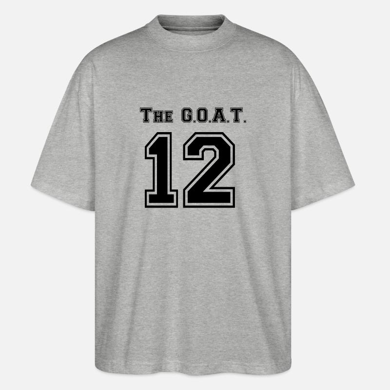 The GOAT 12 - Stanley/Stella Oversized Unisex Bio T-Shirt Blaster 2.0 - Grau meliert