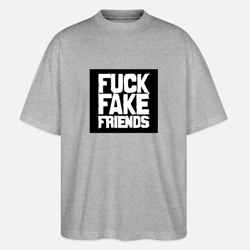 FICK - Stanley/Stella Oversized Unisex Bio T-Shirt Blaster 2.0 - Grau meliert