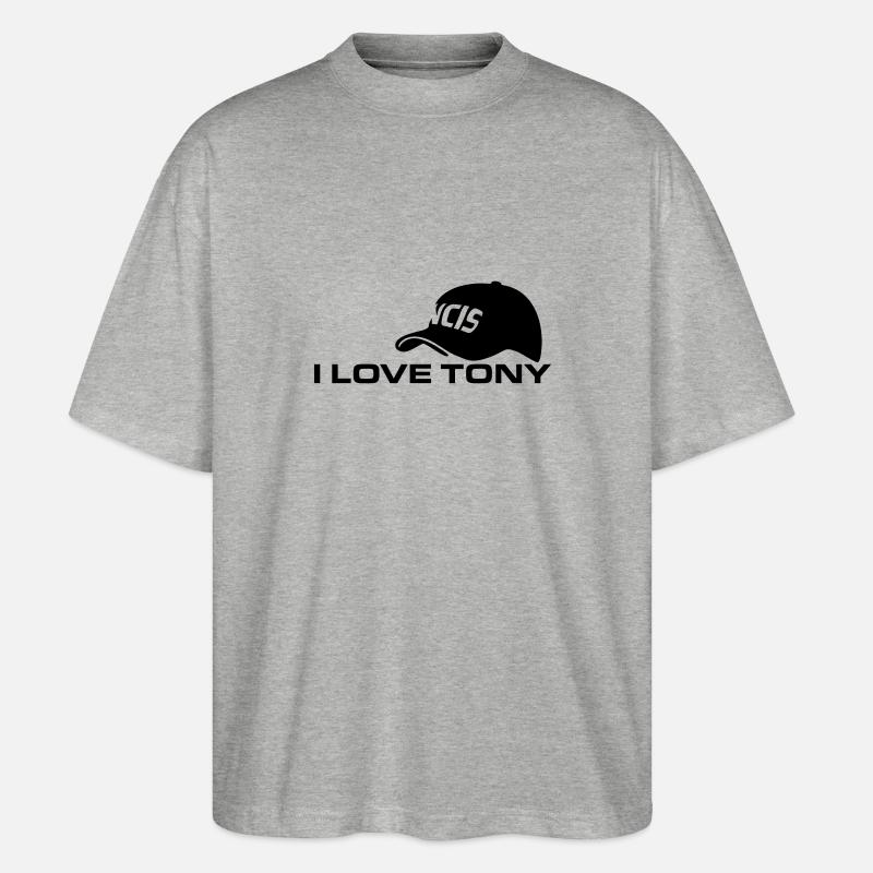 I LOVE TONY - Stanley/Stella Oversized Unisex Bio T-Shirt Blaster 2.0 - Grau meliert