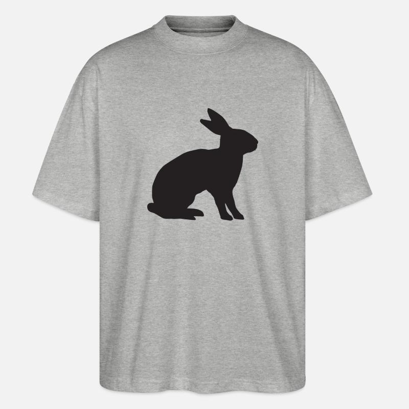 rabbit - Stanley/Stella Oversized Unisex Bio T-Shirt Blaster 2.0 - Grau meliert