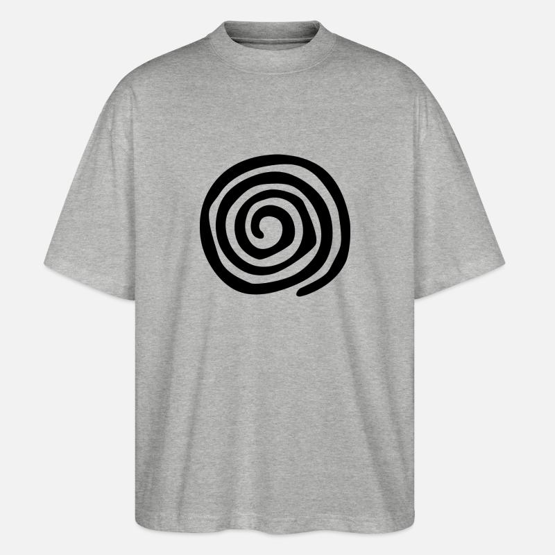 Spirale - Stanley/Stella Oversized Unisex Bio T-Shirt Blaster 2.0 - Grau meliert