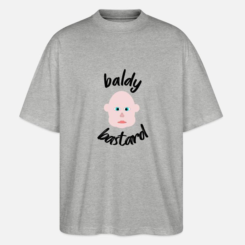 baldy Bastard - Stanley/Stella Oversized Unisex Bio T-Shirt Blaster 2.0 - Grau meliert