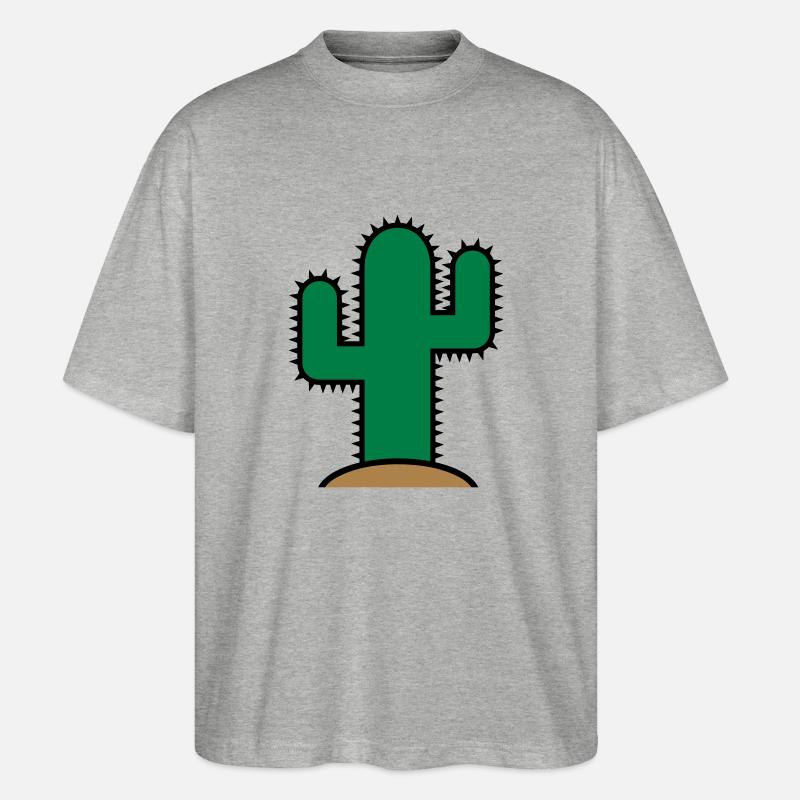 Cactus - T-shirt bio Blaster 2.0 coupe oversize Stanley/Stella Unisexe - gris chiné