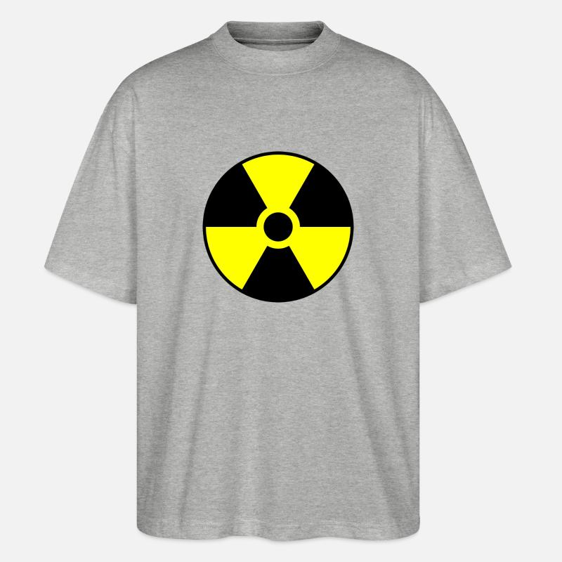 Strahlung - Stanley/Stella Oversized Unisex Bio T-Shirt Blaster 2.0 - Grau meliert