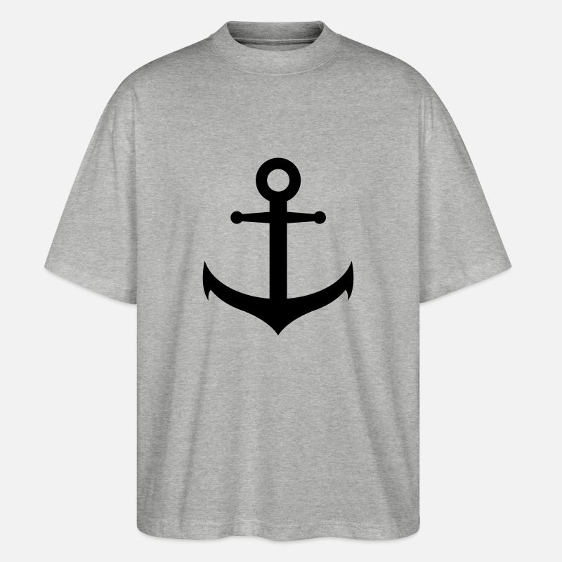 Anker - Stanley/Stella Oversized Unisex Bio T-Shirt Blaster 2.0 - Grau meliert