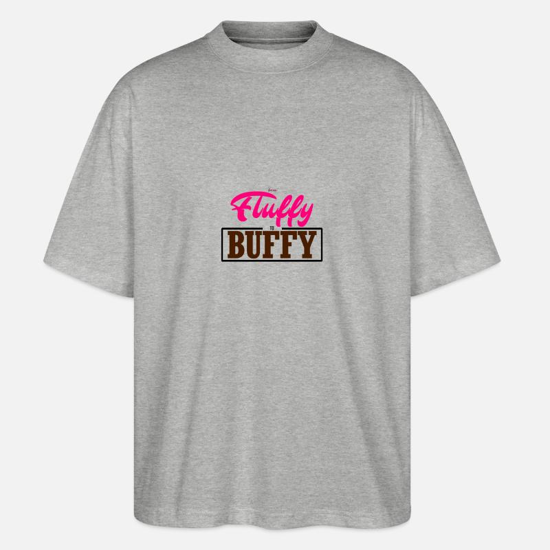 De Fluffy à Buffy - T-shirt bio Blaster 2.0 coupe oversize Stanley/Stella Unisexe - gris chiné