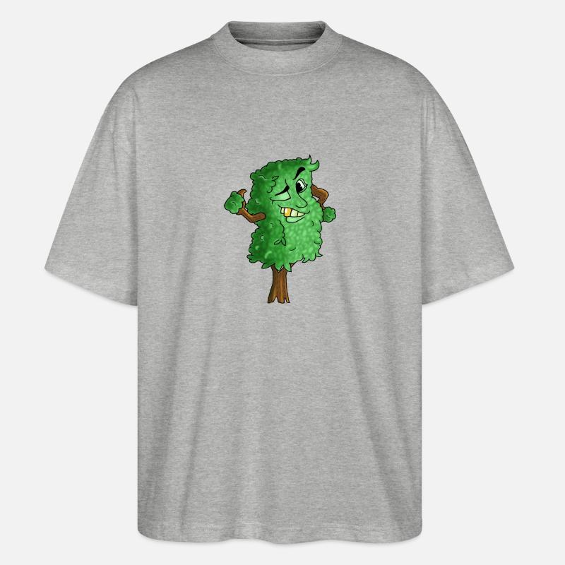 Baum - Stanley/Stella Oversized Unisex Bio T-Shirt Blaster 2.0 - Grau meliert