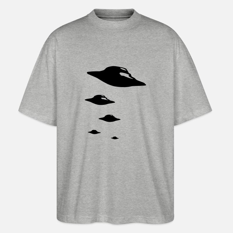 UFO ARMY 1clr - Stanley/Stella Oversized Unisex Bio T-Shirt Blaster 2.0 - Grau meliert