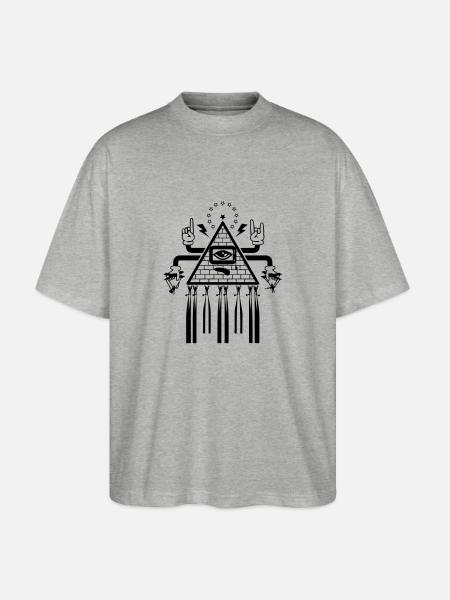 NWO - Stanley/Stella Oversized Unisex Bio T-Shirt Blaster 2.0 - Grau meliert