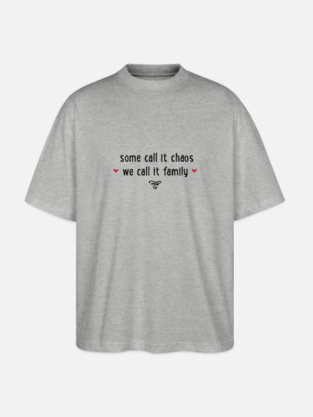 FAMILY - Stanley/Stella Oversized Unisex Organic T-shirt Blaster 2.0 - heather grey