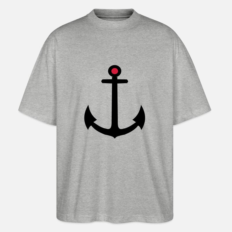 Anker - Stanley/Stella Oversized Unisex Bio T-Shirt Blaster 2.0 - Grau meliert