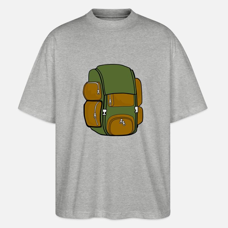 backpack - Stanley/Stella Oversized Unisex Organic T-shirt Blaster 2.0 - heather grey