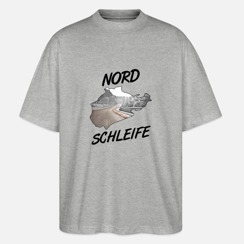 Nordschleife - T-shirt bio Blaster 2.0 coupe oversize Stanley/Stella Unisexe - gris chiné