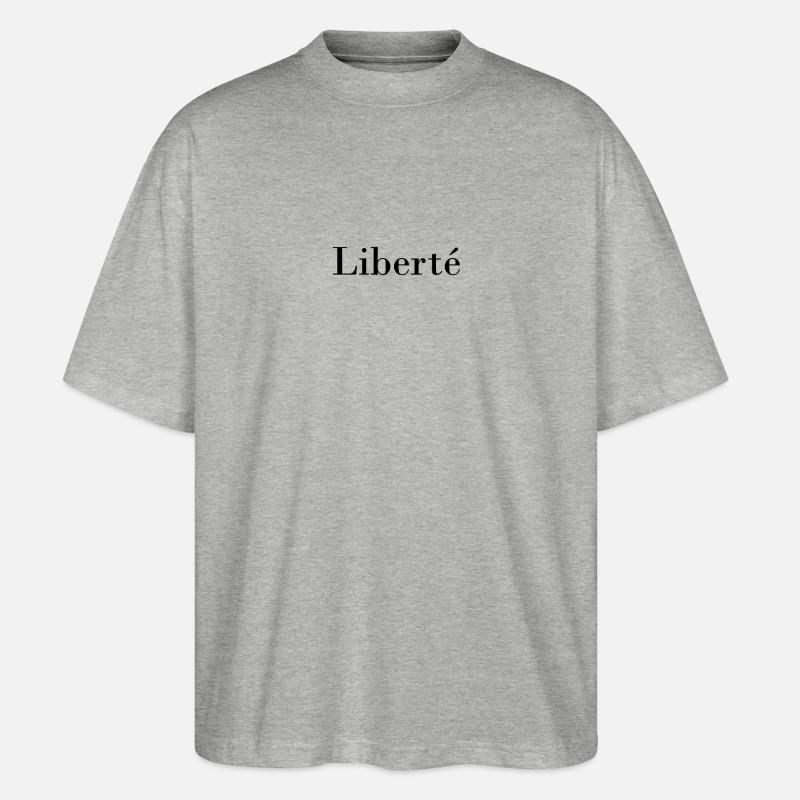 Liberte - Stanley/Stella Oversized Unisex Bio T-Shirt Blaster 2.0 - Grau meliert