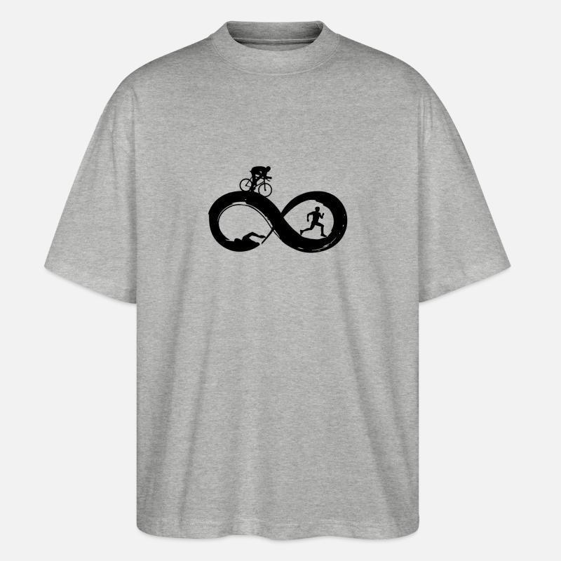 Triathlon - Stanley/Stella Oversized Unisex Bio T-Shirt Blaster 2.0 - Grau meliert