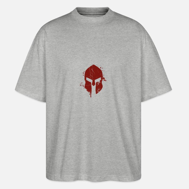 Fighter / Warrior / Warrior - Stanley/Stella Oversized Unisex Organic T-shirt Blaster 2.0 - heather grey