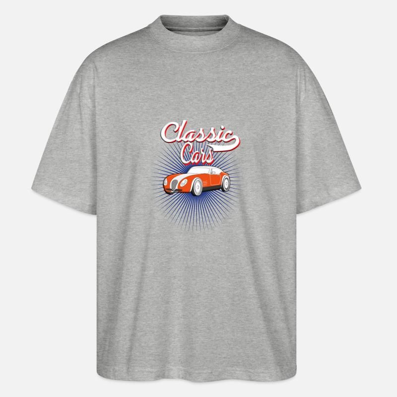 Automobile Classique automobile Classique - T-shirt bio Blaster 2.0 coupe oversize Stanley/Stella Unisexe - gris chiné