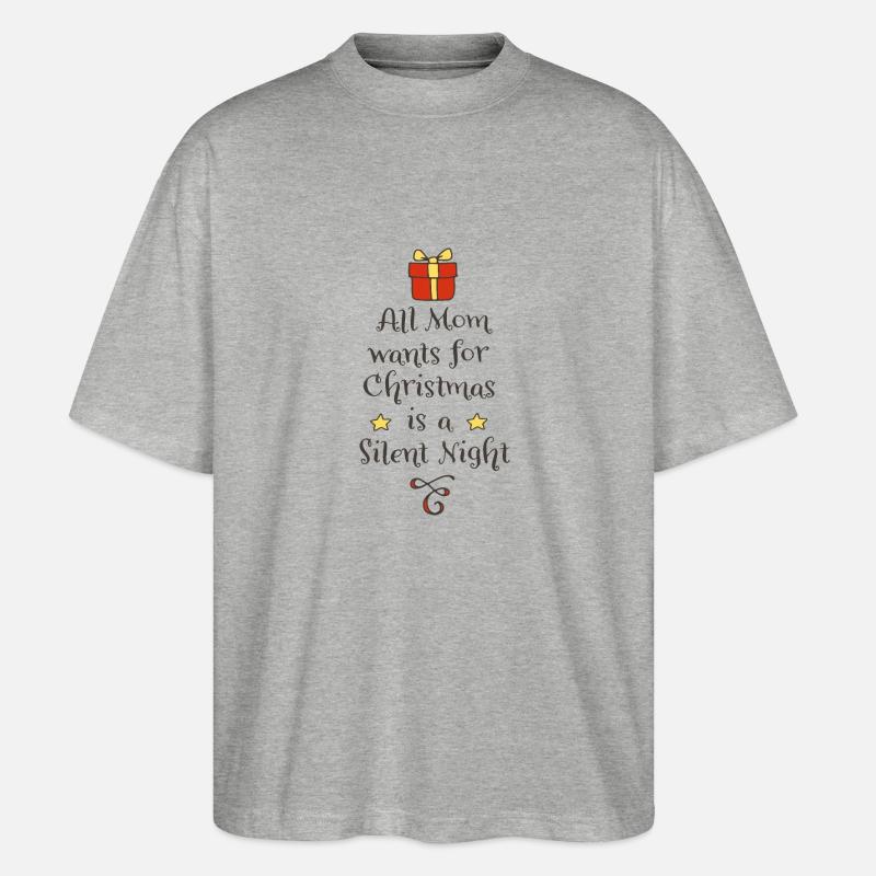 Noël bébé - T-shirt bio Blaster 2.0 coupe oversize Stanley/Stella Unisexe - gris chiné