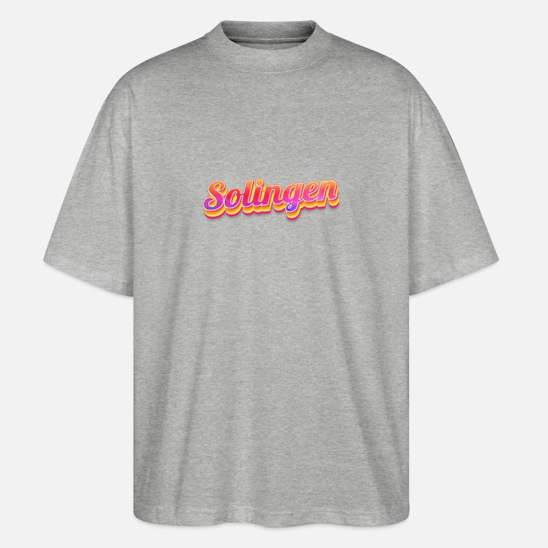 Solingerin Solinger Solingen - Stanley/Stella Oversized Unisex Bio T-Shirt Blaster 2.0 - Grau meliert
