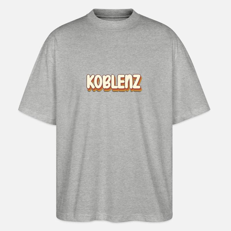 Coblenzerin Coblence Coblence - T-shirt bio Blaster 2.0 coupe oversize Stanley/Stella Unisexe - gris chiné